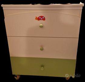 Letto e Cassetti camera bimbo
