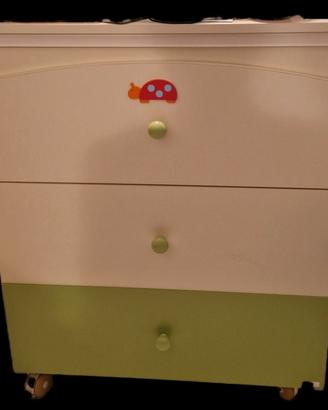 Letto e Cassetti camera bimbo