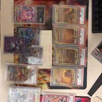 Carte Pokemon e One piece, gradate e Raw