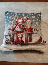 Cuscino Texgal 40x40 con federa natalizia