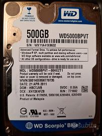 HDD Western Digital interno 500 GB