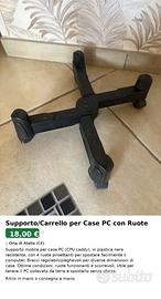 Supporto/Carrello per Case PC con Ruote