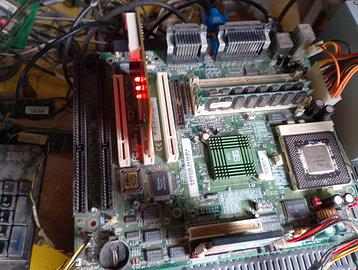 scheda madre intel 200mmx  con memoria simm