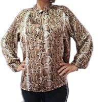 camicia pitonata stile animalier taglia m comoda