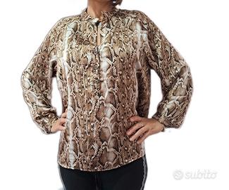 camicia pitonata stile animalier taglia m comoda
