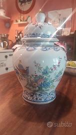 vaso ceramica decorato 