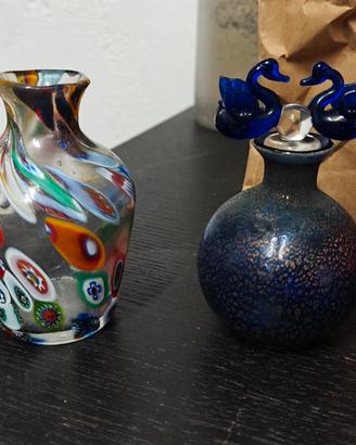 Piccole ampolline vetro dipinto a mano '40/50