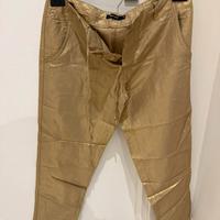 Pantalone stivo color oro