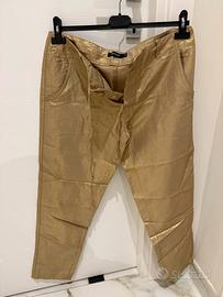 Pantalone stivo color oro