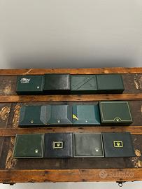 ROLEX 12 SCATOLE BOX DISPLAY VINTAGE USATE