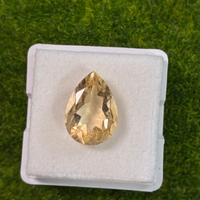 Citrino giallo 5.00 ct taglio Goccia certificato