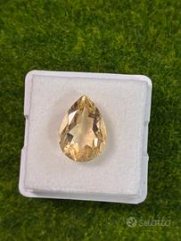 Citrino giallo 5.00 ct taglio Goccia certificato