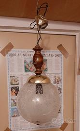 Lampadario vintage a palla