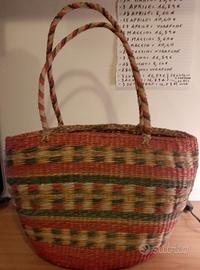 Borsa in vimini donna 