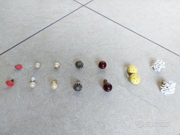 7 coppie di orecchini vintage