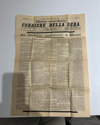 pagina Corriere della sera 1900