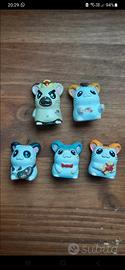 5 Hamtaro personaggi statuine vintage 