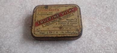 Scatola latta vintage Fructine Vichy