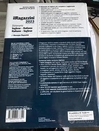 Dizionario Ragazzini 2023 Inglese Nuovo