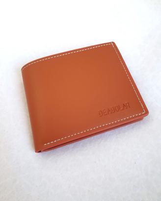 Portafoglio pieghevole e sottile in similpelle