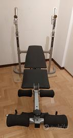 Panca Kettler modello Primus + pesi + manubri