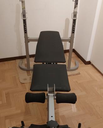 Panca Kettler modello Primus + pesi + manubri