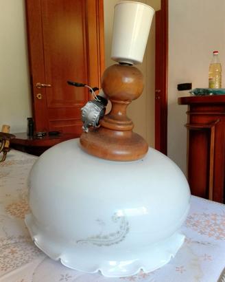 Lampadario in vetro con saliscendi