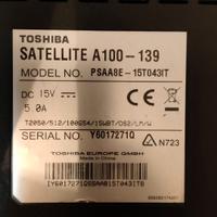Toshiba satellite A100 - Pezzi di ricambio