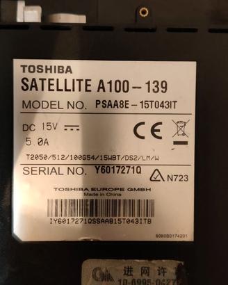 Toshiba satellite A100 - Pezzi di ricambio