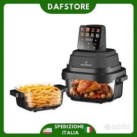 FRIGGITRICE ARIA  CESTELLO IN VETRO 1,5L + 4L