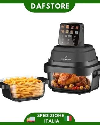 FRIGGITRICE ARIA  CESTELLO IN VETRO 1,5L + 4L