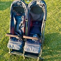 Passeggino gemellare Inglesina + parapioggia