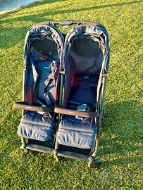 Passeggino gemellare Inglesina + parapioggia