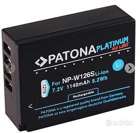 2 batterie Patona NP-W126S e caricatore
