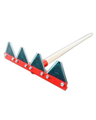 Rastro Decespugliatore 4 Denti con Manico in Legno