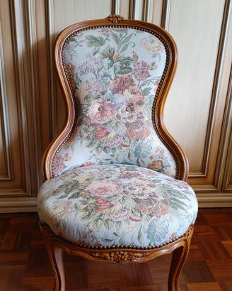Poltrona poltroncina camera ingresso Shabby Chic
