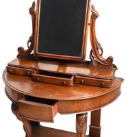 Toletta in mogano massello, inglese, Vittoriana