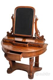 Toletta in mogano massello, inglese, Vittoriana