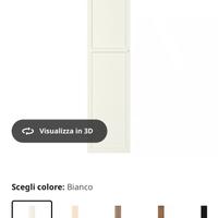 Anta ikea Oxberg in legno bianca