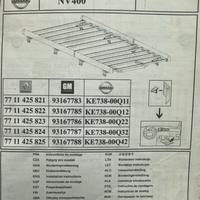 Portapacchi Renault master Opel muovano e Nissan