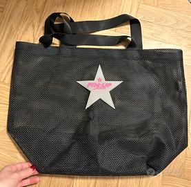 Borsa in rete nera con stella Pin-Up Stars