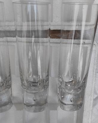 Set 6 Bicchieri Acqua Bibita Cristallo 20cm con Bo