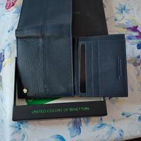 portafoglio Benetton uomo blu