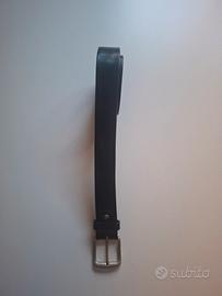 cintura uomo pelle nera made in italy 120