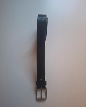 cintura uomo pelle nera made in italy 120