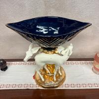 Centrotavola Cerbiatti ceramica Cemas