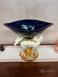 Centrotavola Cerbiatti ceramica Cemas