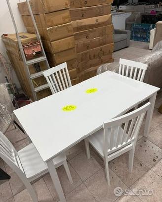 Tavolo dori rettangolare fisso bianco