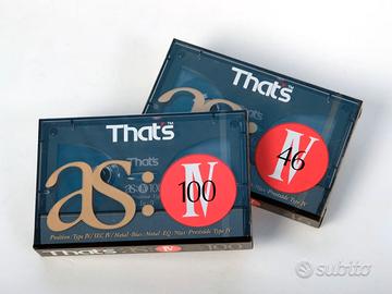 THAT'S AS 46 + AS 100 - 2 Musicassette Vintage