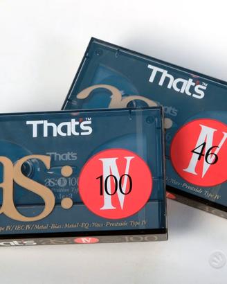 THAT'S AS 46 + AS 100 - 2 Musicassette Vintage